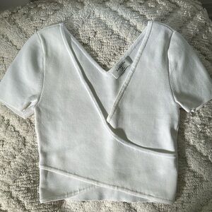 Aritzia Babaton Sculpt Knot Cross-Front Top